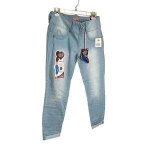 YMI Wanna Betta Butt Jeans High Rise Skinny Denim Light Wash Blue Size 11 NWT